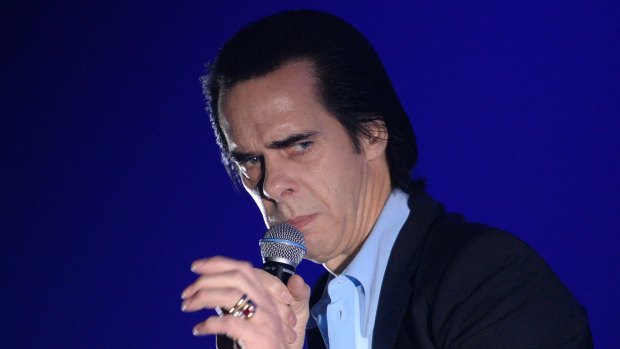 Nick Cave, playing in January without his band The Bad Seeds.