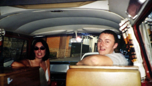 An undated photo, taken in Sydney, of English tourist Peter Falconio and his girlfriend Joanne Lees in their campervan before they were attacked in the outback in 2001. 
