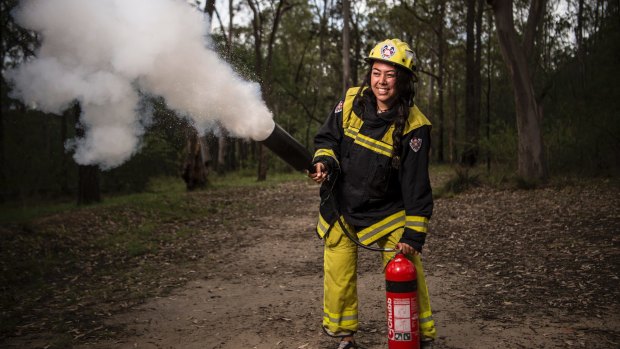 Kenya Tipene, 16, is part of a group of 20 young women attending a week-long camp at Yarramundi.