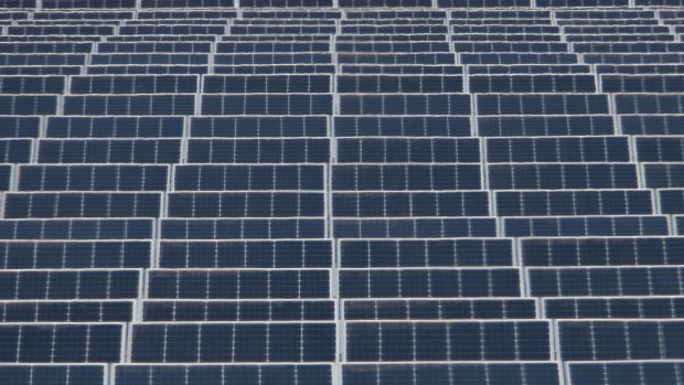 The Kerang solar farm in Victoria. As many as 18 more solar farms are in the pipeline although changes in the assessment process is likely to slow down approvals, one company executive said.