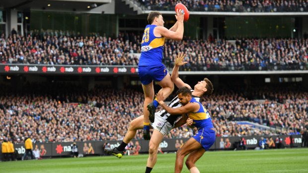 Jeremy McGovern's mark in the 2018 Grand Final that eventually led to Dom Sheed's matchwinner.