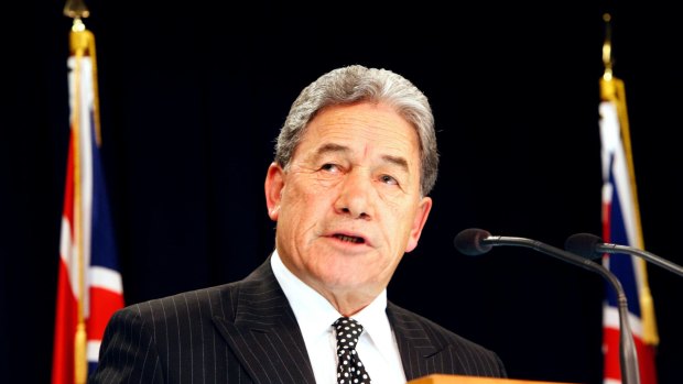 NZ First party leader and Deputy PM Winston Peters.