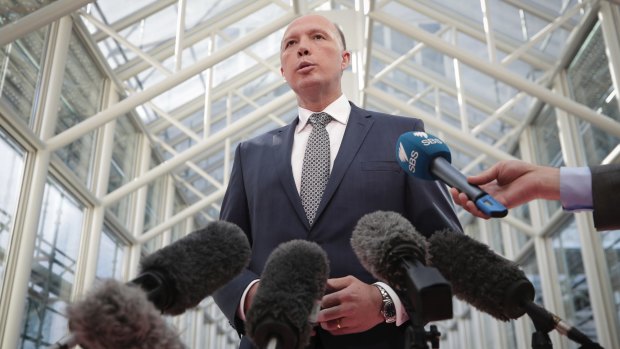 Home Affairs Minister Peter Dutton.