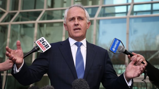 Malcolm Turnbull announces his challenge to Tony Abbott's leadership.