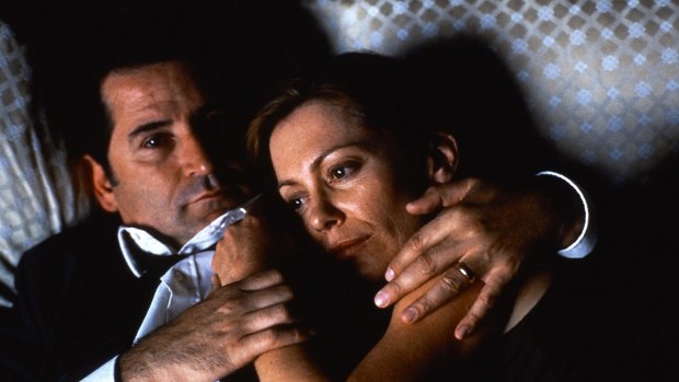 Kerry Armstrong with Anthony LaPaglia as troubled couple Leon and Sonja in Lantana.