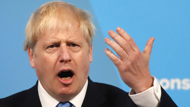 Boris Johnson speaks after being announced as the new leader of the Conservative Party and Britain's Prime Minister.