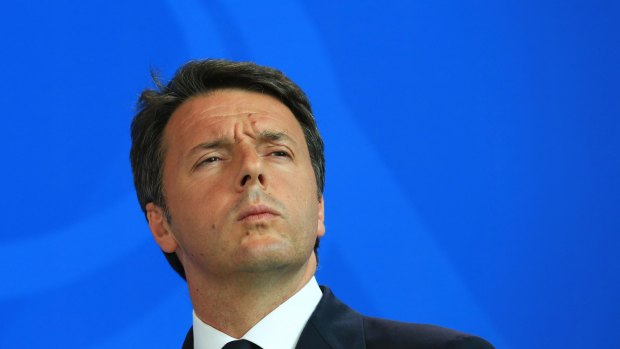Former Italian Prime Minister Matteo Renzi.