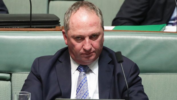 Backbencher Barnaby Joyce in the lower house on May 29.