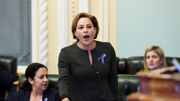 Treasurer Jackie Trad described the comparison as offensive.