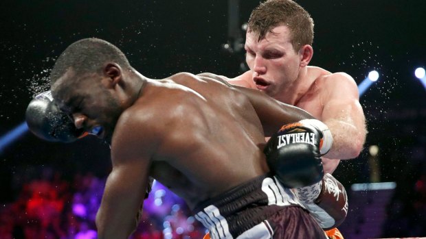 Chalk and cheese: Jeff Horn was stopped in his last fight, against Terence Crawford, but Jeff Fenech says the American is an entirely different proposition to Anthony Mundine.