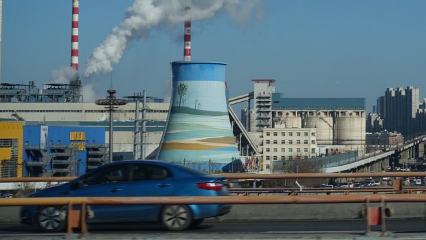 A coal-fired power station in the Chinese city of Qingdao.