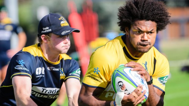 Henry Speight was back at Brumbies training on Tuesday.