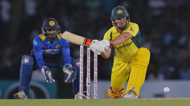 Finch looks to sweep against Sri Lanka in 2016.