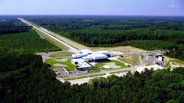 The LIGO interferometer in Livingston, Louisiana.