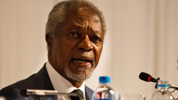 Former UN secretary-general Kofi Annan in 2017 speaking about the Rohingya plight in Myanmar: "No cause can justify such senseless killing."