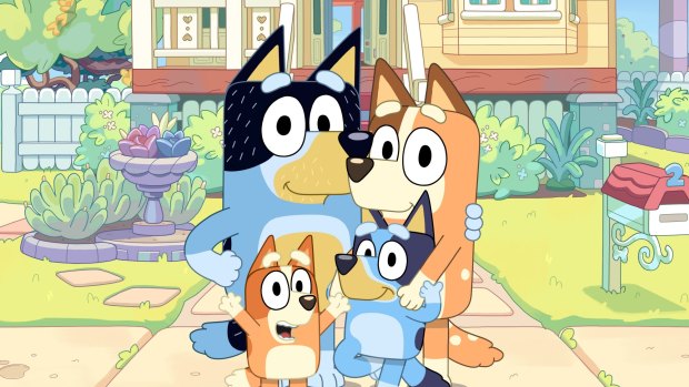 The characters from the animated hit Bluey.