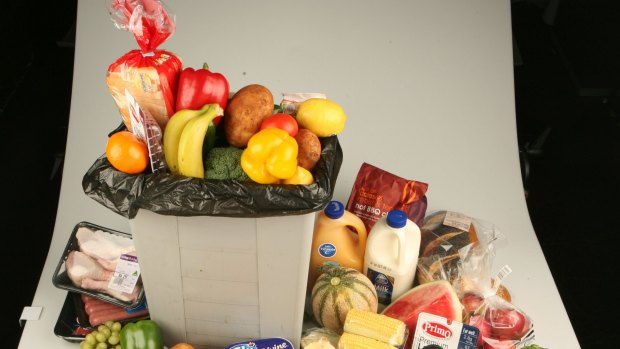 Costly waste: The average Australian consumer throws out 300 kilograms of food each year.