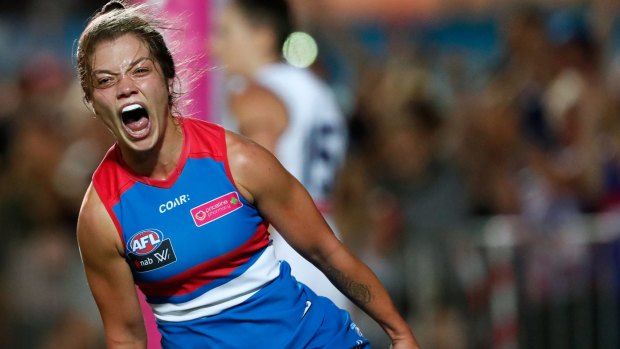 Ellie Blackburn will be called on to help cover key losses to the Bulldogs' lineup.