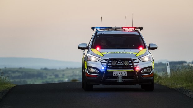 Paramedics raced to the scene of the accident.