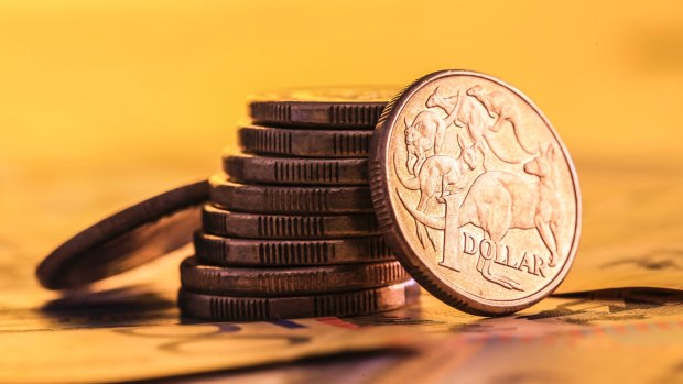 The Australian dollar was holding a gain of 1 per cent for the week so far.