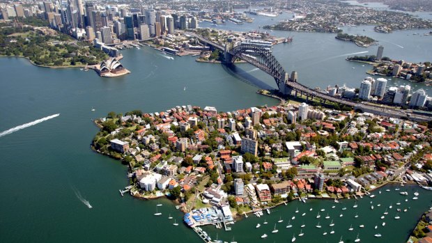 The most common age groups in areas around the Sydney CBD are 15-29 and 30-44.