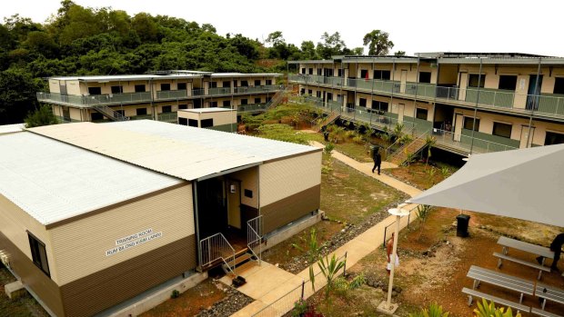 Buildings at the East Lorengau Refugee Transit Centre and West Lorengau Haus on Manus Island.