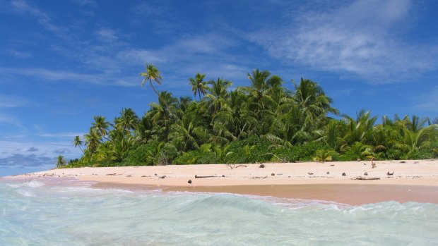 Tuvalu  is 26 square km with a population of about 10,000.
