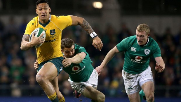 Catch us if you can: The Wallabies v Ireland series will be decided in Sydney.