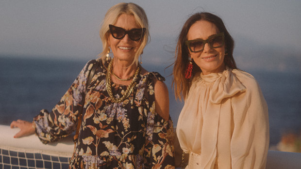 Simone (left) and Nicky Zimmermann in Capri.