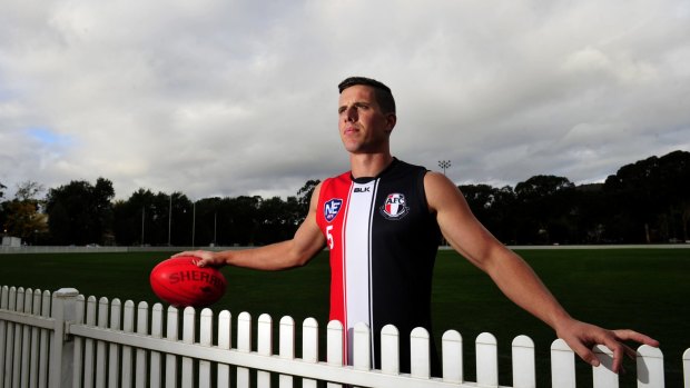 Former AFL player Nick Salter has returned to Ainslie this season to enjoy his footy again. 