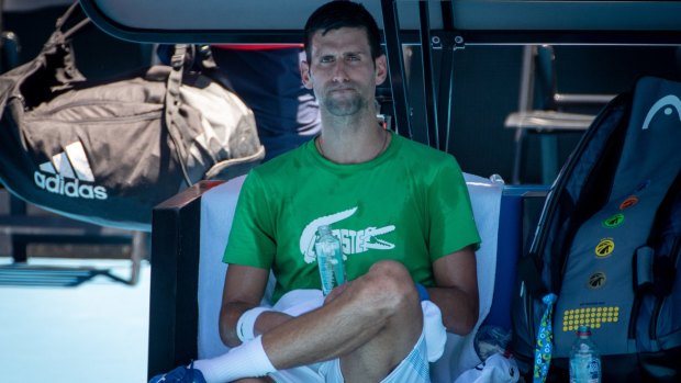The last time Novak Djokovic will have been seen on an Australian Open court this year.