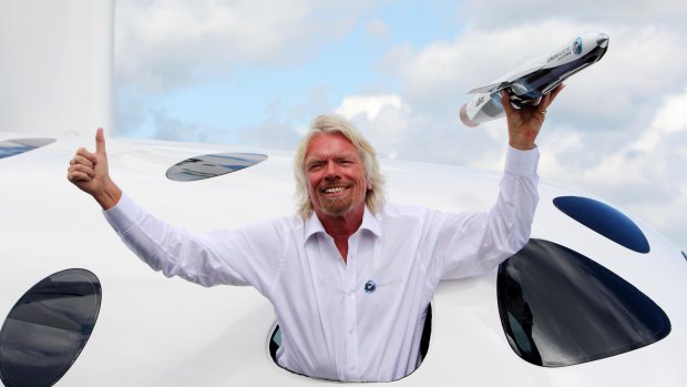 Branson's Virgin Galactic stake is worth around $US1 billion.