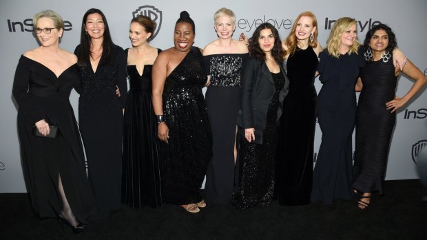 At last year's ceremony, actresses wore black and many brought activists as their dates.