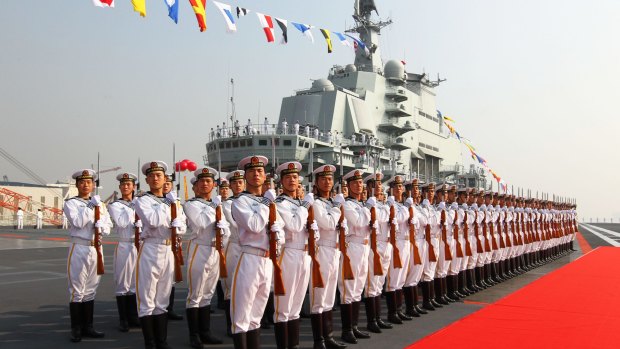 China has directed its industrial strength toward huge investments in military hardware over the past two decades, building a world-class navy and filling its coastline with missiles.