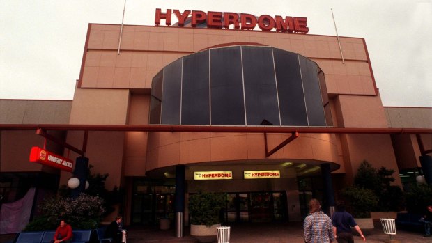 A group of people allegedly assaulted a security guard at the Tuggeranong Hyperdome on Saturday evening.