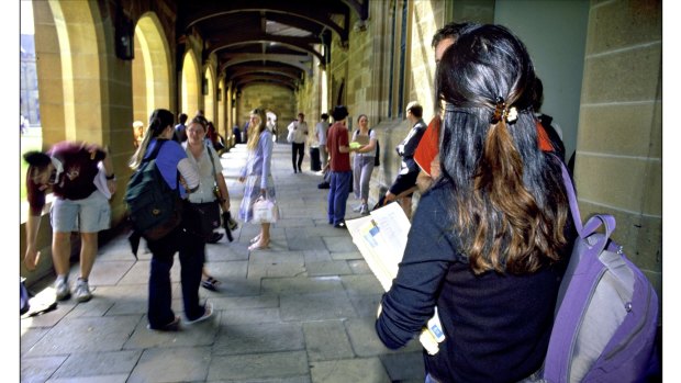 The University of Sydney was one of the targets.