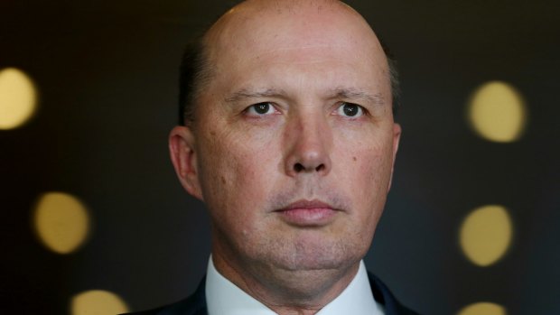 Home Affairs Minister Peter Dutton.