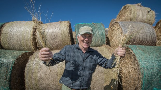 Taralga farmer Trevor Menzies, who was thrilled to receive donated hay despite being initially reluctant because he believed others needed it more.