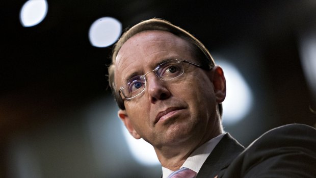 Deputy Attorney-General Rod Rosenstein was serious when he proposed wearing a wire to record Trump, McCabe said.