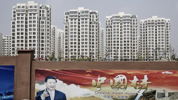 There are developments completed across China with few residents. 