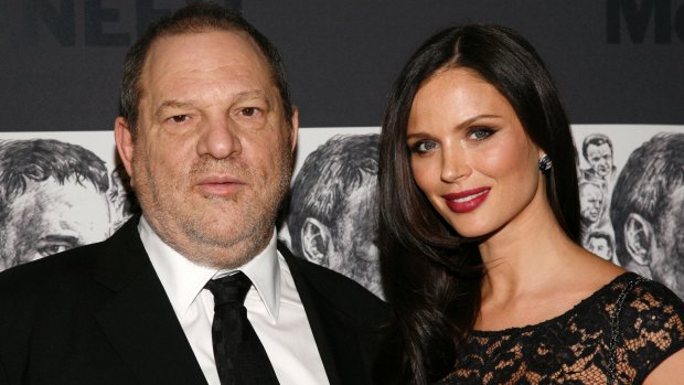Happier times: Harvey Weinstein with wife Georgina Chapman in 2012.