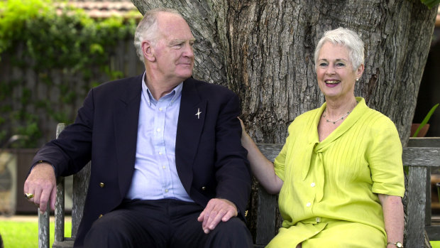 Kathleen 'Ann' Hollingworth and her husband former governor-general Peter Hollingworth, pictured in 2001. 