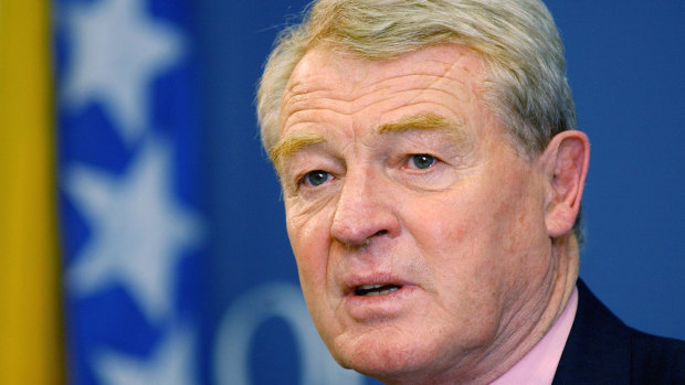 Paddy Ashdown  pictured in 2005 when working as  Bosnia's top international administrator.