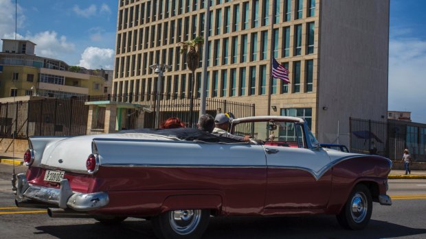 The United States embassy in Havana, Cuba.