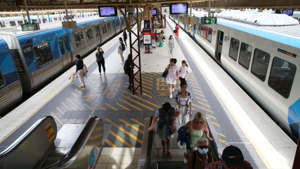 Commuter numbers were thinning out on suburban services on Wednesday.