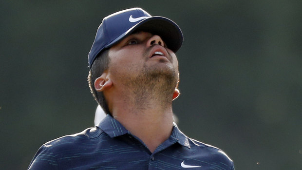 Backwards: Jason Day failed to capitalise on ideal scoring conditions in the third round.