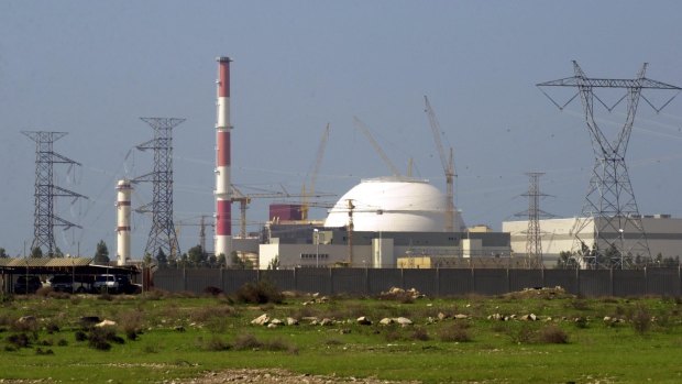 The reactor building of Iran's nuclear power plant in Bushehr, 1245km south of the capital Tehran.