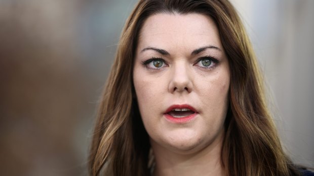 Senator Sarah Hanson-Young was subjected to a threatening phone call in July.