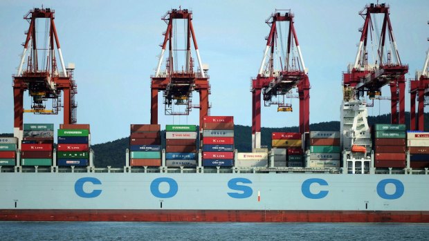 The ultimate parent company: China's state-owned shipping company, COSCO, and Orient Overseas (International). 