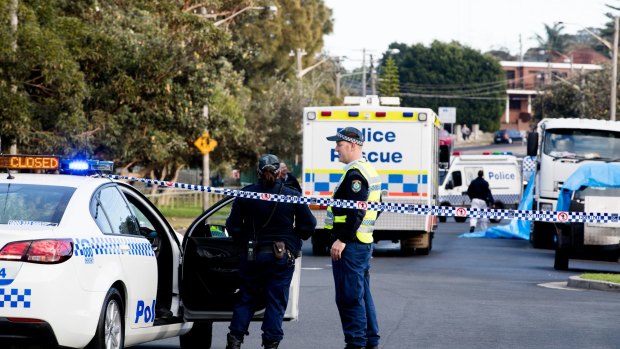 The crime scene on Mons Avenue in Maroubra on June 22 after Peter Hofmann's body was found. 
